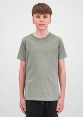 Basis Youth Short Sleeve Tee - X1001Y in Pistachio - model