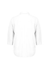 Biz Corporates RB366LT Dahlia Womens 3/4 Sleeve Blouse in White - back view