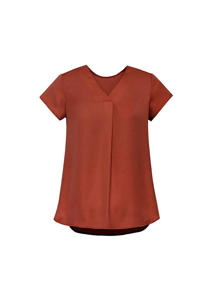 Womens Kayla V-Neck Pleat Blouse - RB967LS - biz-corporates-5