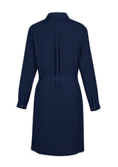Biz Corporates RD069L Chloe Womens Dress in Navy - back view