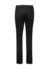 Biz Corporates RGP263L Traveller Womens Slim Leg Stretch Chino Pant in Black - back view