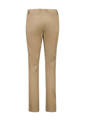Biz Corporates RGP263L Traveller Womens Slim Leg Stretch Chino Pant in Desert - back view