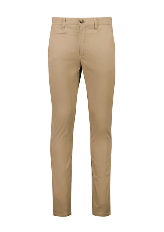 Biz Corporates RGP263M Traveller Mens Tapered Stretch Chino Pant in Desert