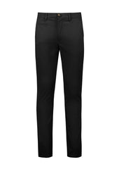 Biz Corporates RGP264M Traveller Mens Modern Stretch Chino Pant in Black
