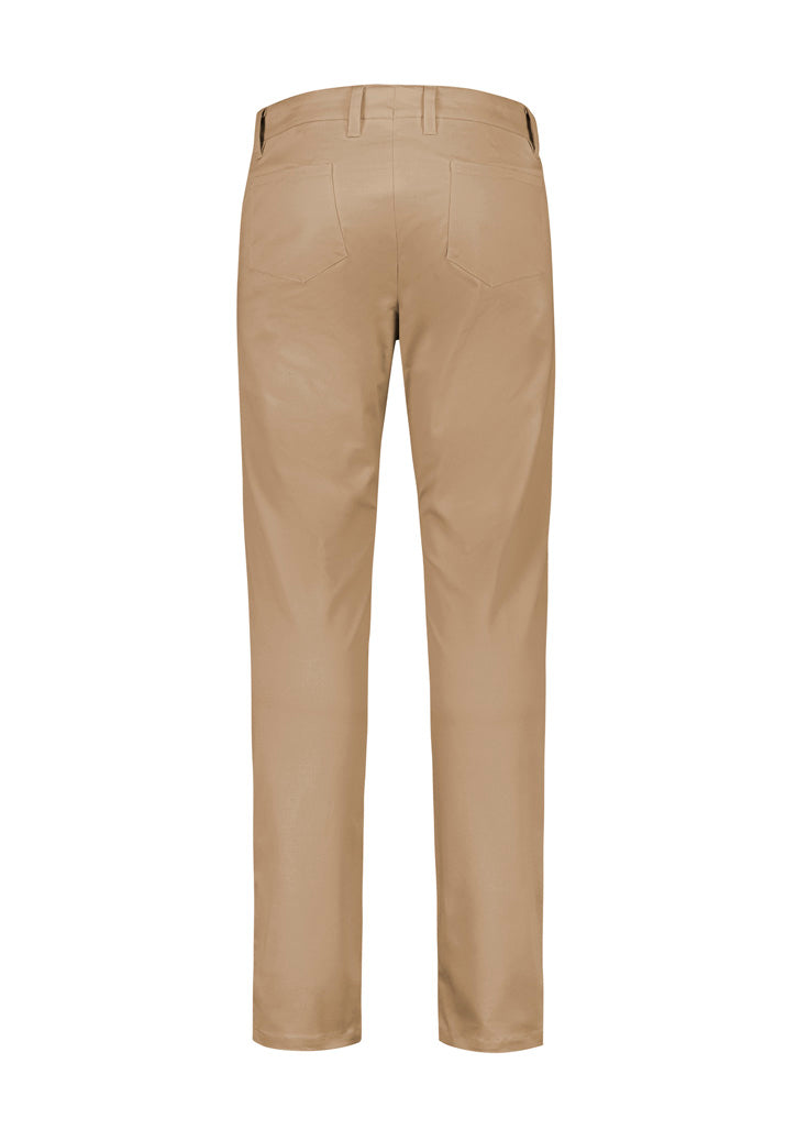 Biz Corporates RGP264M Traveller Mens Modern Stretch Chino Pant in Desert - back view