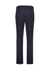 Biz Corporates RGP304L Scuba Ponte Womens Mid-rise Pull-on Pant in Navy - back view