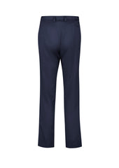 Biz Corporates RGP315L Cool Stretch Womens Tapered Leg Adjustable Waist Pant in Navy - back view