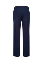 Biz Corporates RGP975L Siena Womens Adjustable Waist Pant in Marine - back view