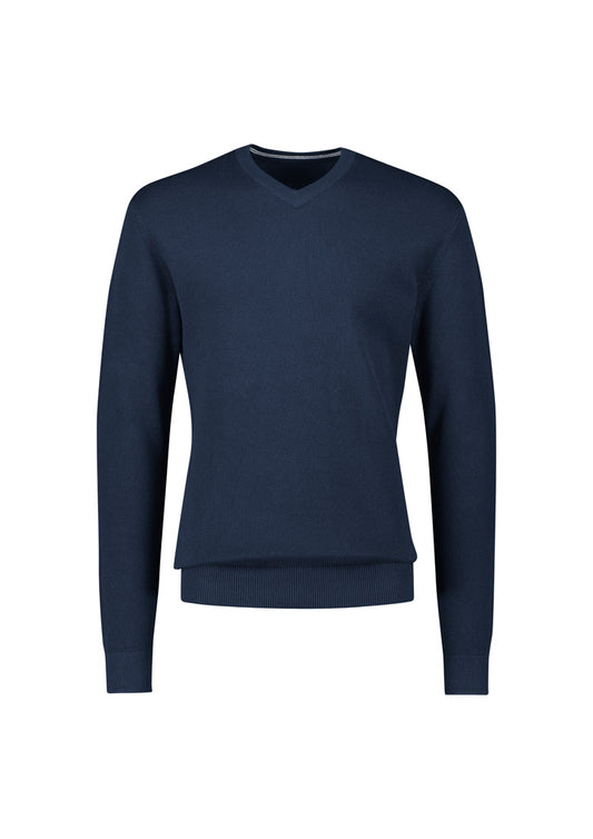 Biz Corporates RJP266M Osaka Mens Pineapple Knit Jumper in Navy
