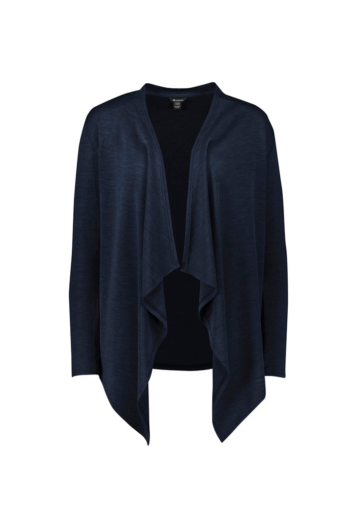 Biz Corporates RLC267L Sofia Womens Waterfall Cardigan in Navy