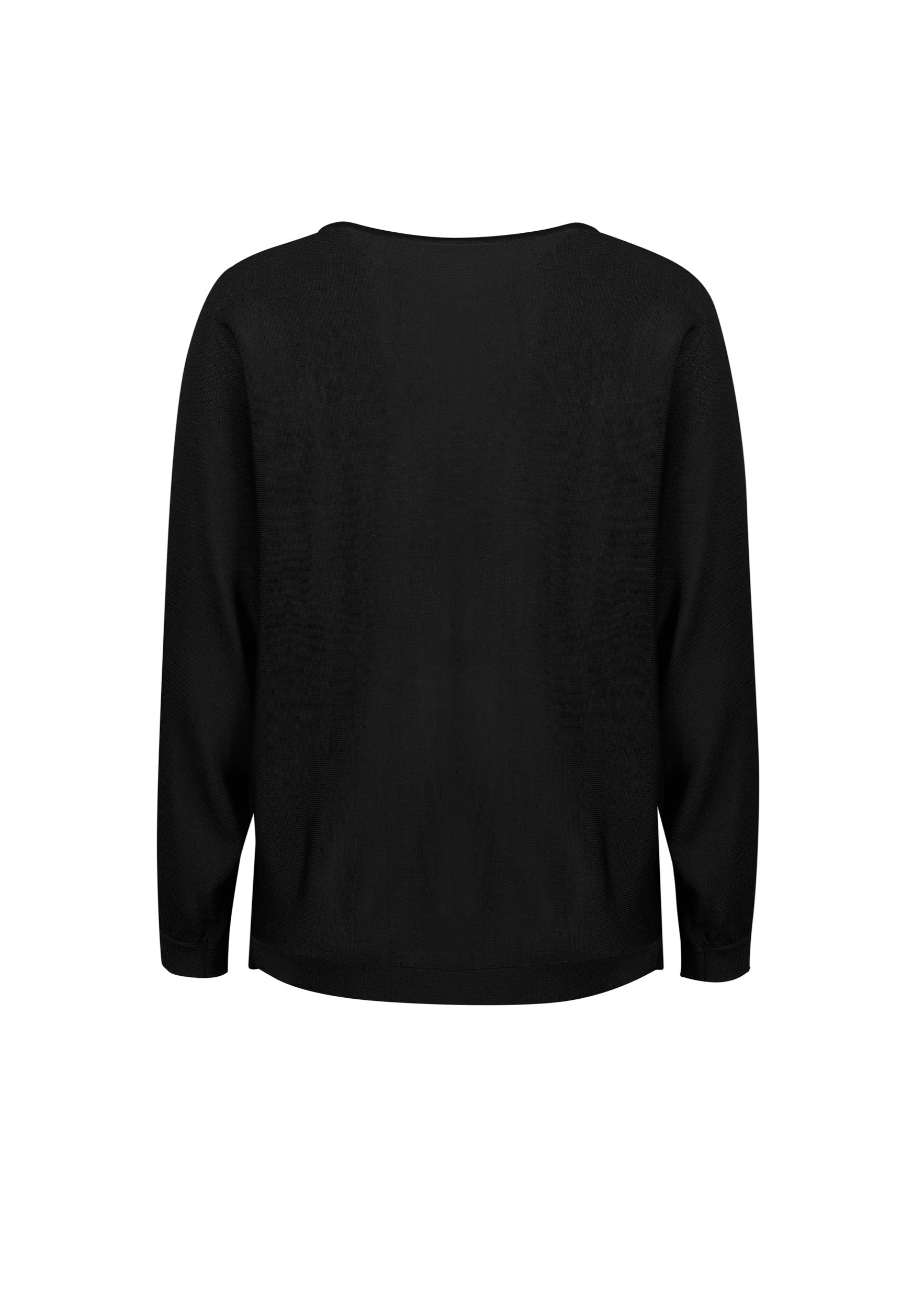 Biz Corporates RSW370L Skye Womens Batwing Sweater Top in Black - back view