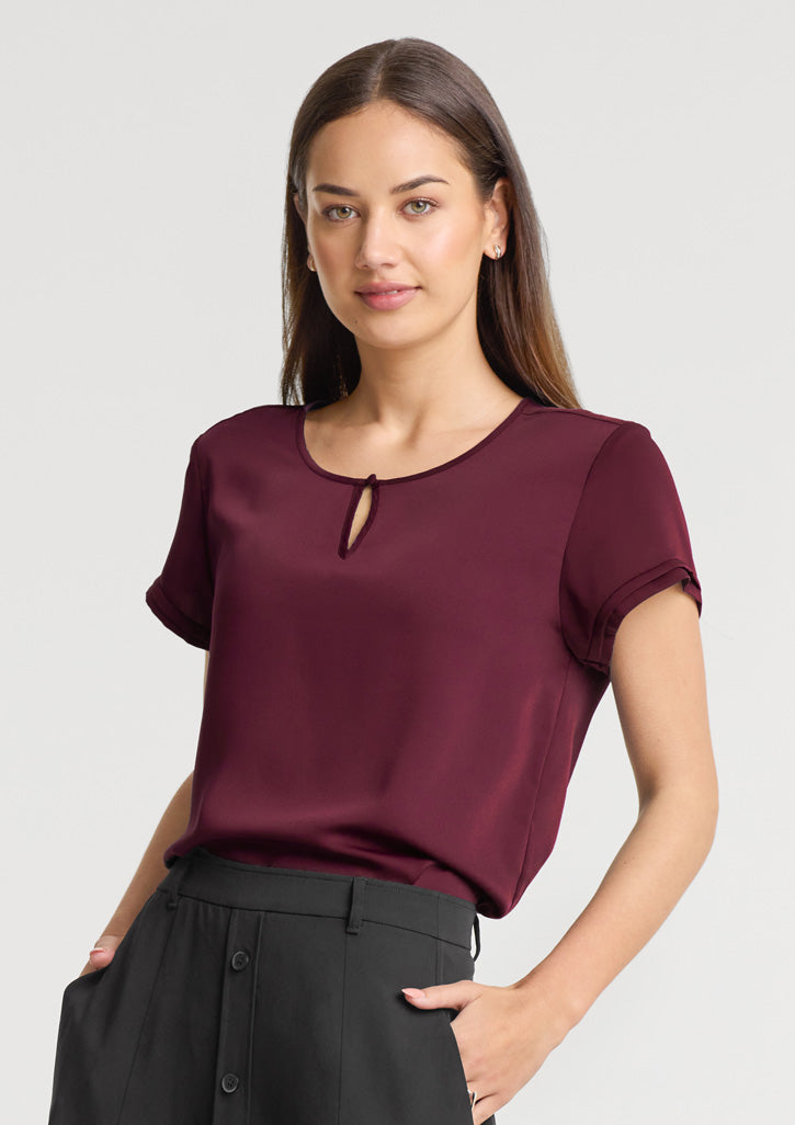 Evelyn Womens Short Sleeve Blouse - RU569LS - biz-corporates-3