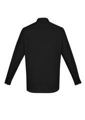 Biz Collection S016ML Camden Mens Long Sleeve Shirt in Black - back view