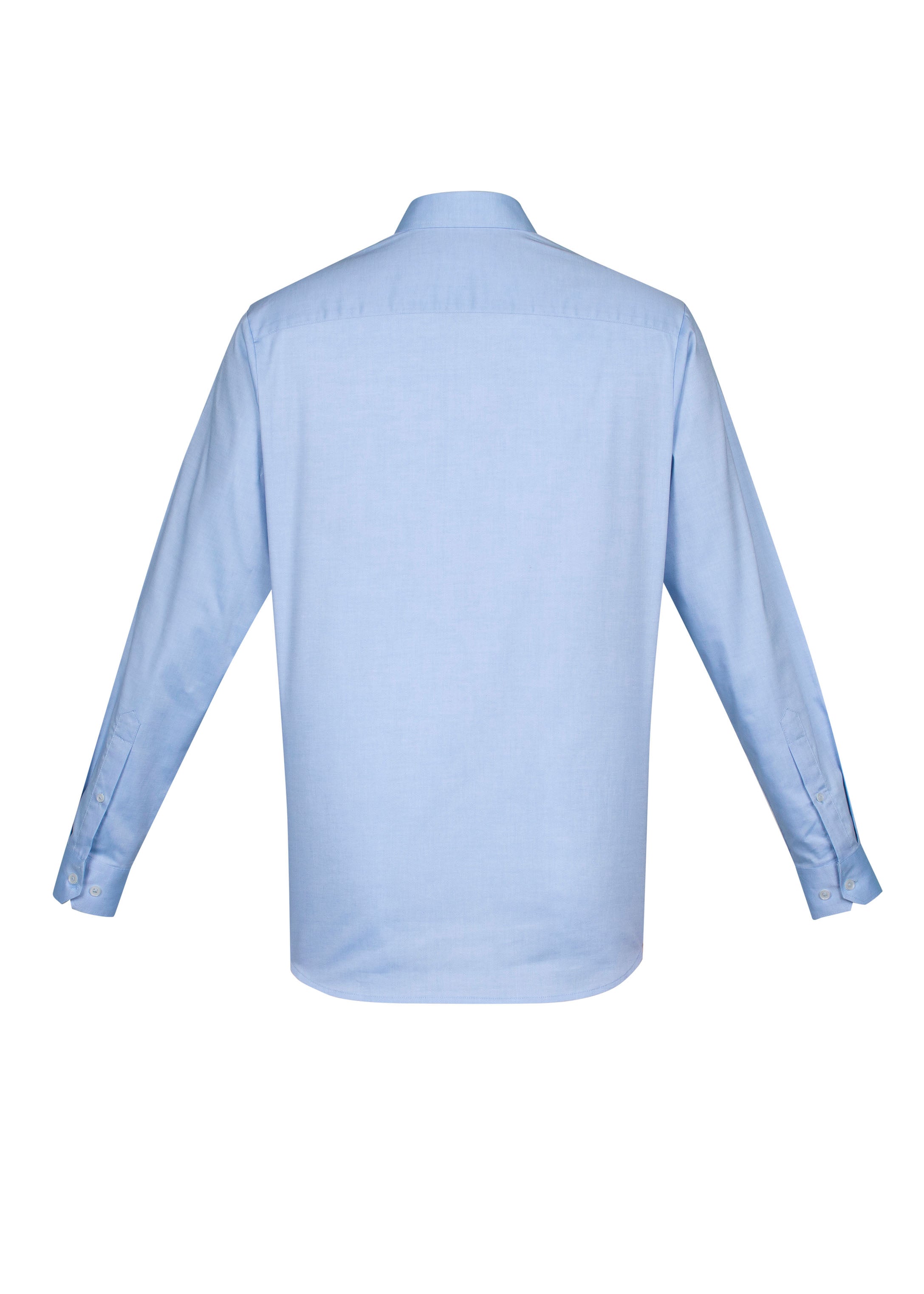 Biz Collection S016ML Camden Mens Long Sleeve Shirt in Blue - back view
