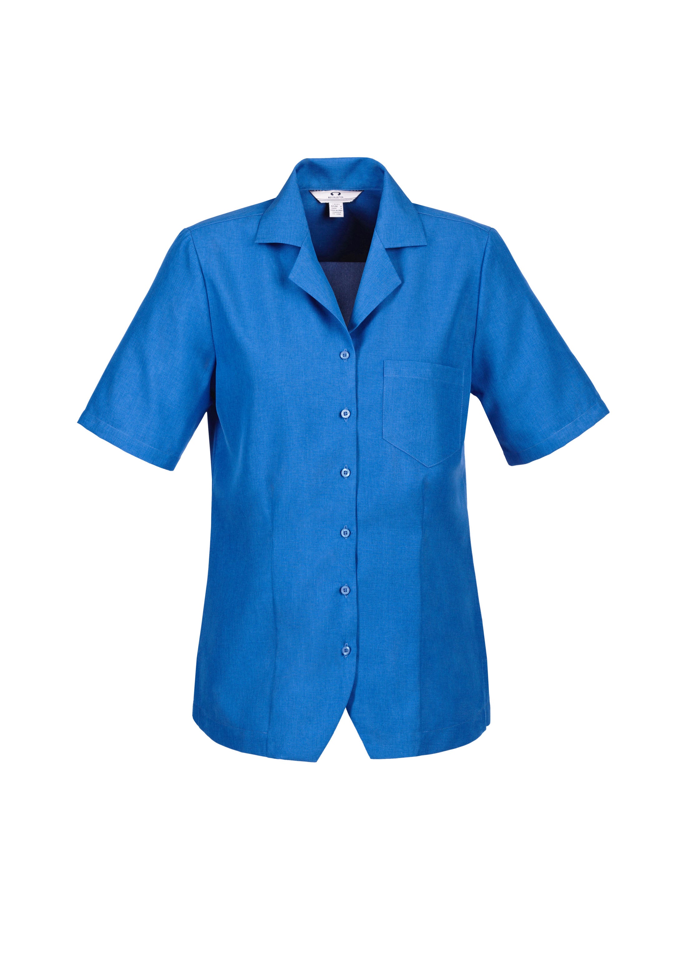 Biz Collection S265LS Oasis Womens Overblouse in Electric Blue
