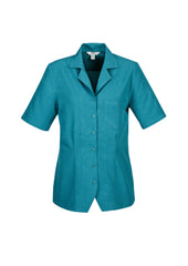 Biz Collection S265LS Oasis Womens Overblouse in Teal