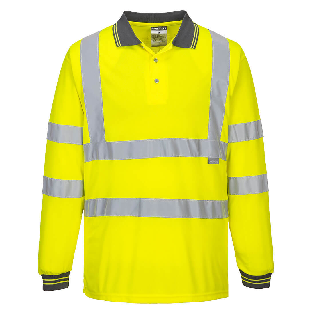 Hi-Vis Polo Shirt L/S - S277 - Portwest-1