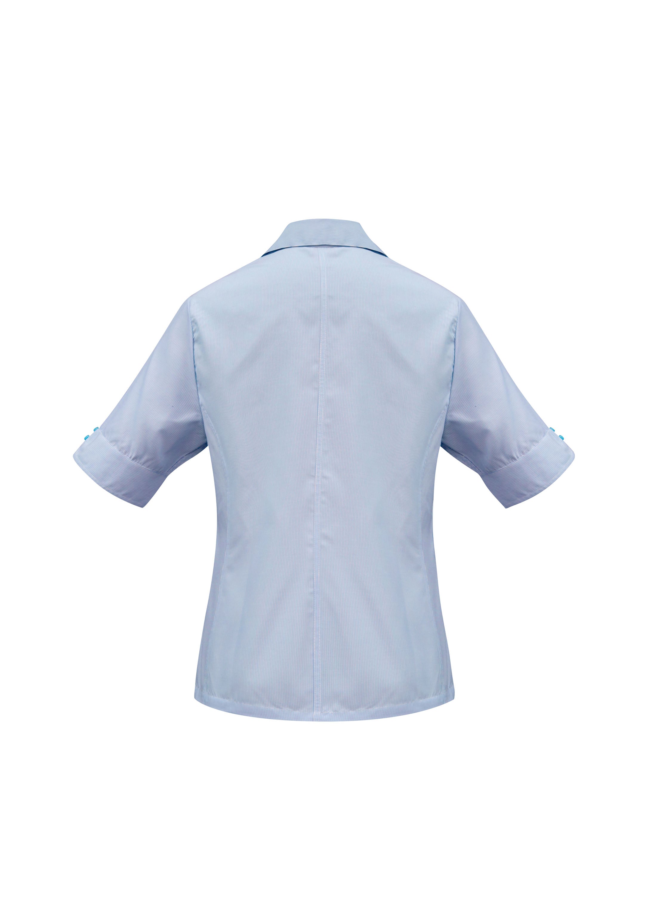 Biz Collection S29522 Ambassador Womens Short Sleeve in Blue - back view
