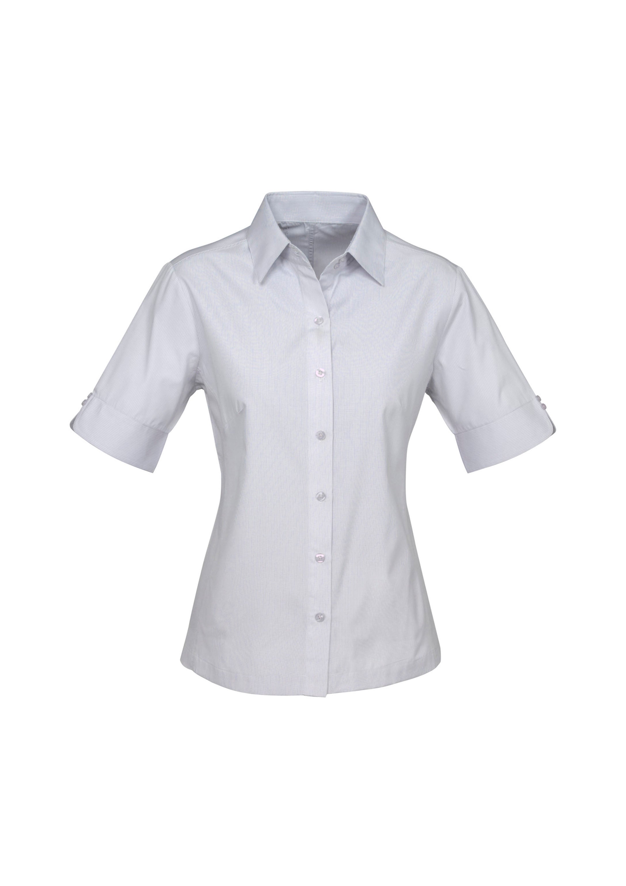 Biz Collection S29522 Ambassador Womens Short Sleeve in Silver Grey