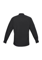 Biz Collection S306ML Bondi Mens Long Sleeve Shirt in Black - back view