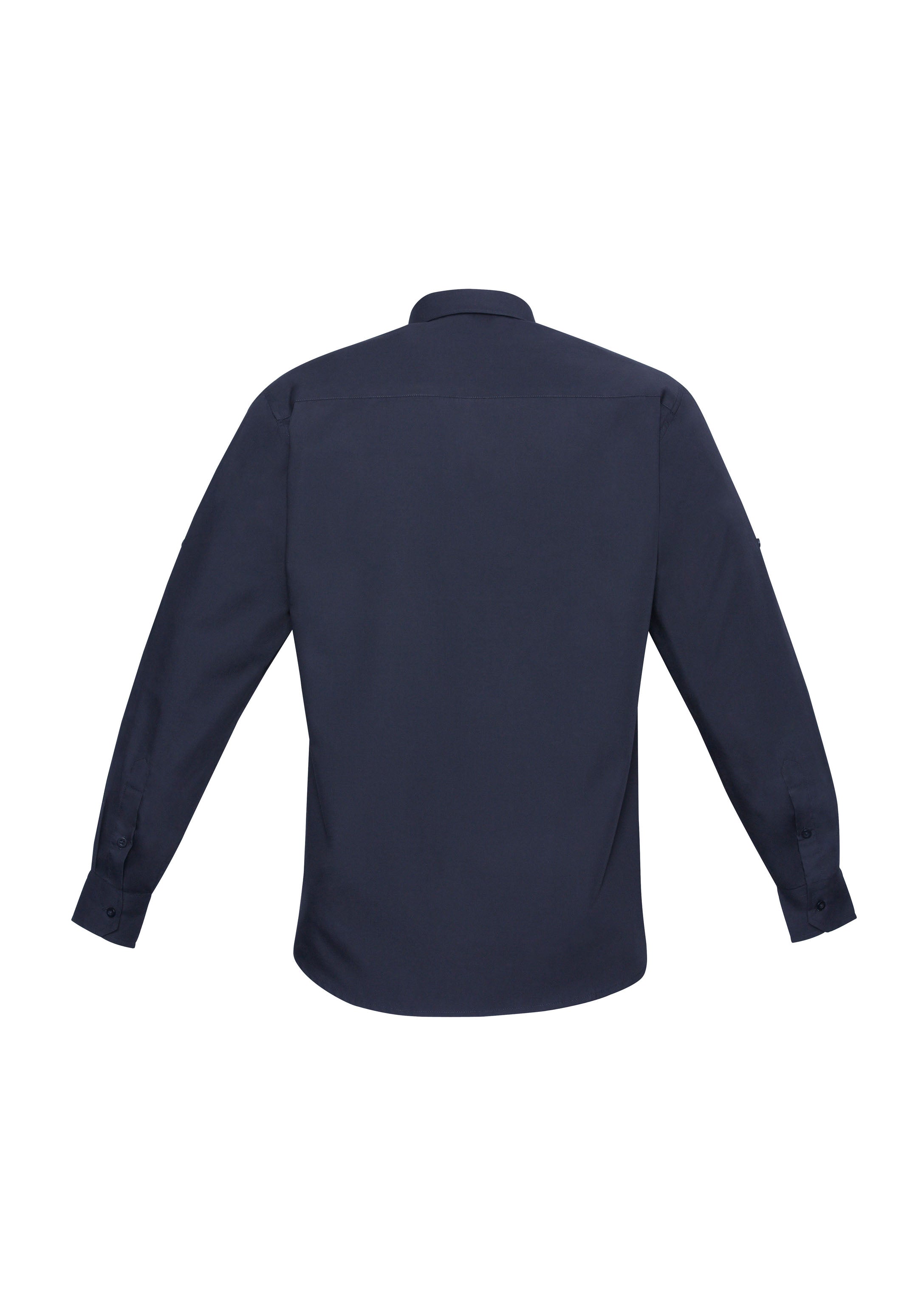 Biz Collection S306ML Bondi Mens Long Sleeve Shirt in Navy - back view