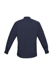 Biz Collection S306ML Bondi Mens Long Sleeve Shirt in Navy - back view
