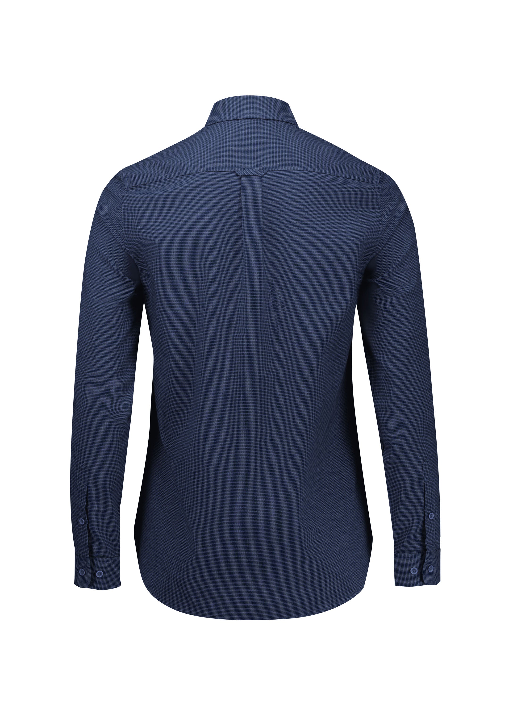 Biz Collection S421LL Soul Womens Long Sleeve Shirt in Navy - back view