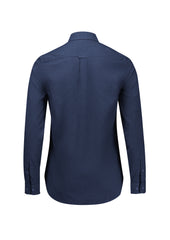 Biz Collection S421LL Soul Womens Long Sleeve Shirt in Navy - back view