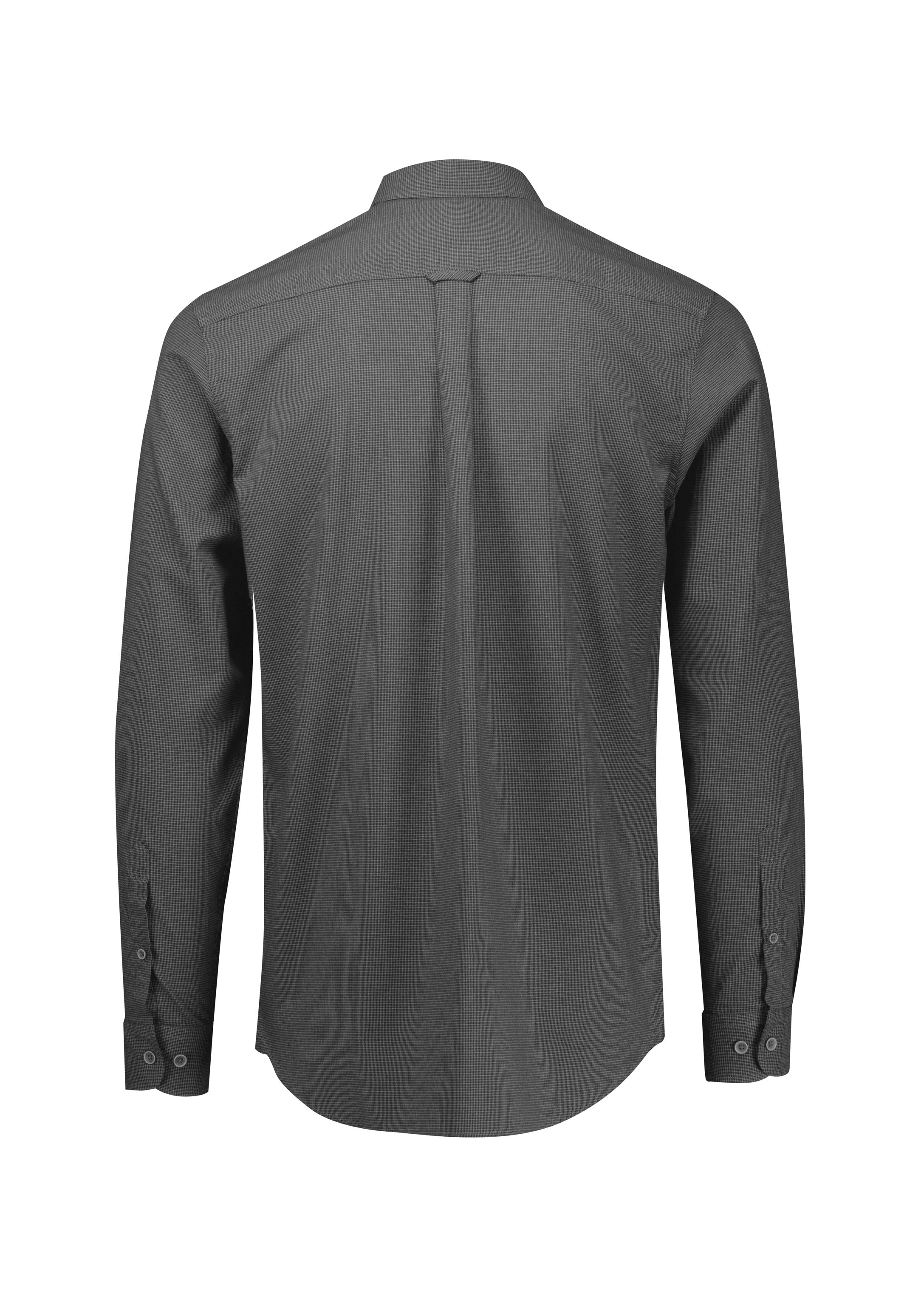 Biz Collection S421ML Soul Mens Long Sleeve Shirt in Grey - back view