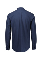 Biz Collection S421ML Soul Mens Long Sleeve Shirt in Navy - back view
