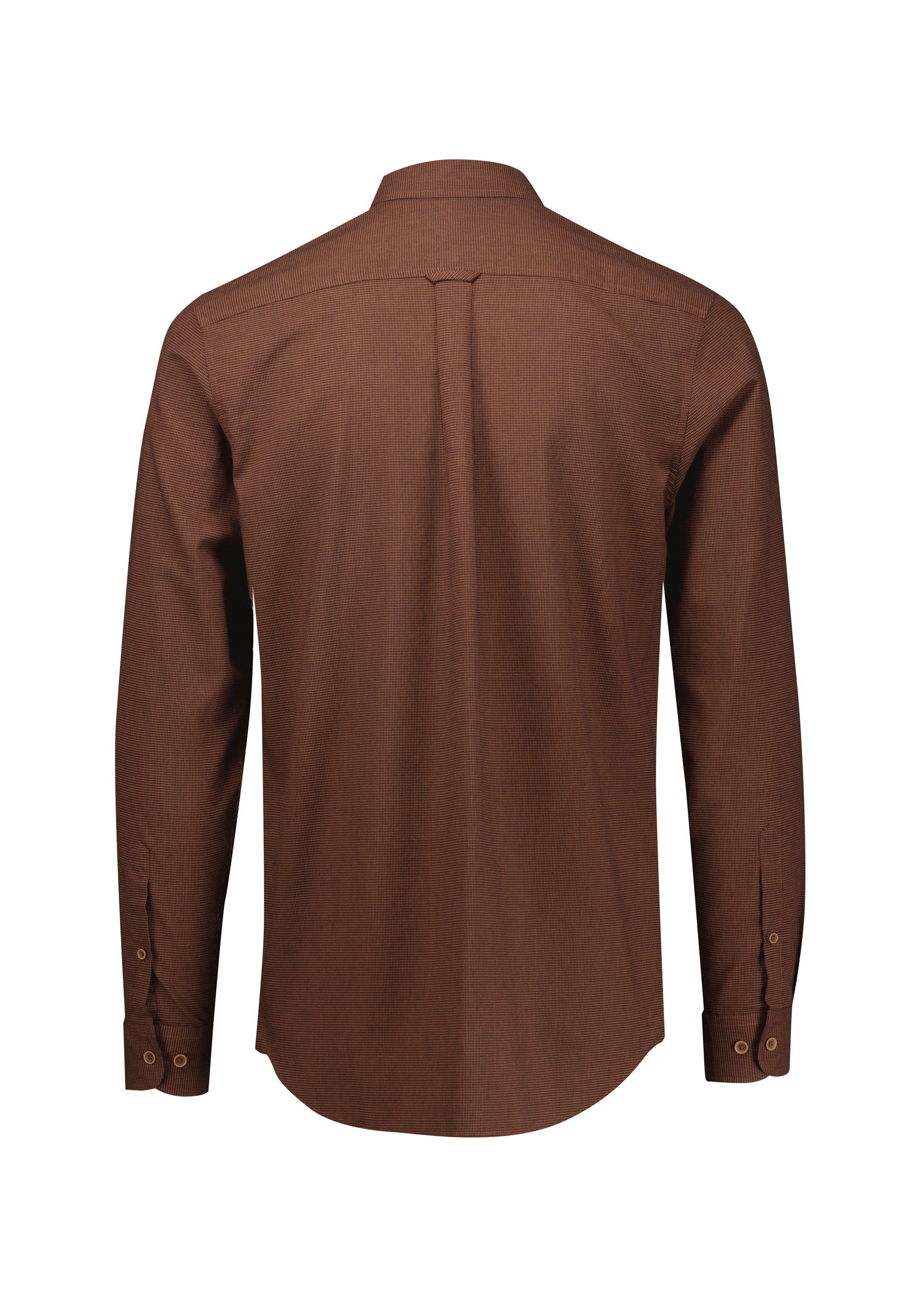 Biz Collection S421ML Soul Mens Long Sleeve Shirt in Rust - back view