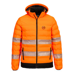 Hi-Vis Ultrasonic Heated Tunnel Jacket - S559 - Portwest - Orange/Black