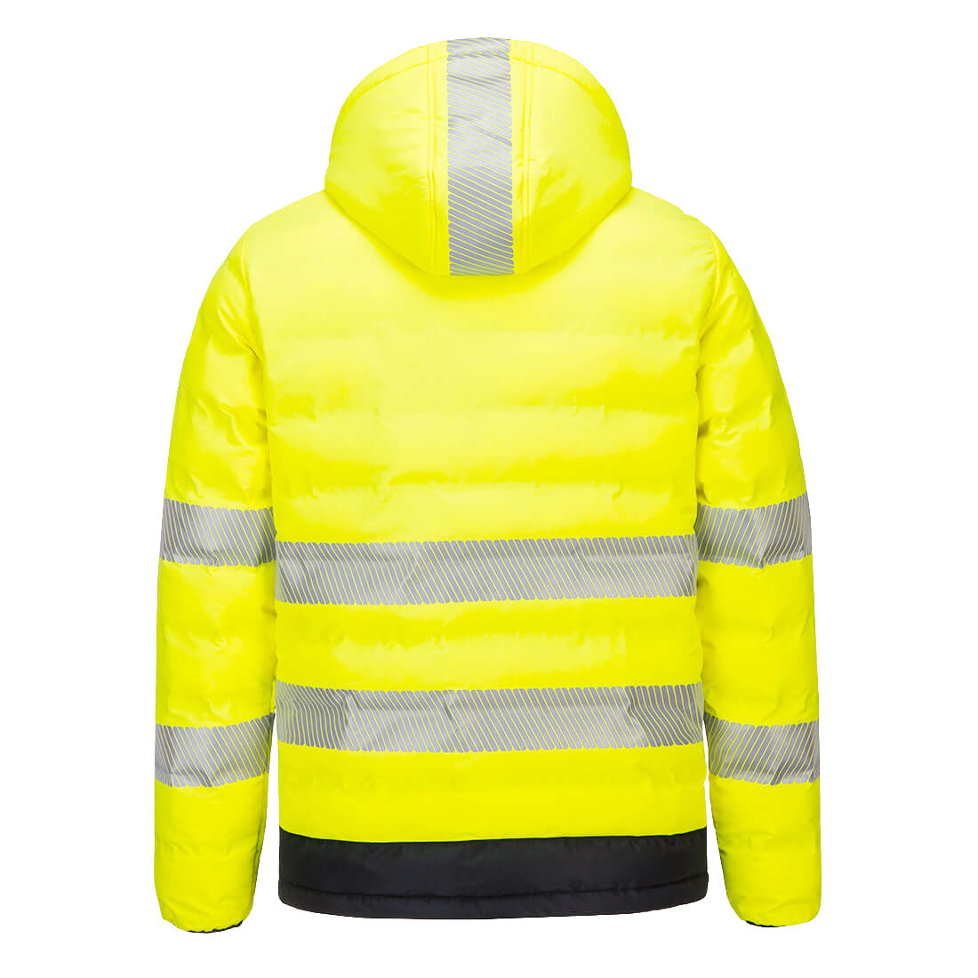 Hi-Vis Ultrasonic Heated Tunnel Jacket - S559 - Portwest - Yellow/Black (rear)