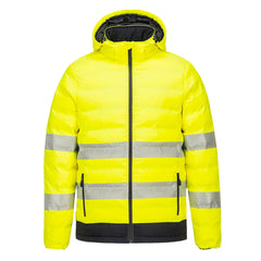 Hi-Vis Ultrasonic Heated Tunnel Jacket - S559 - Portwest - Yellow/Black