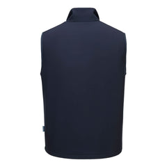 Portwest S649 Heated Softshell Gilet in Navy - back view