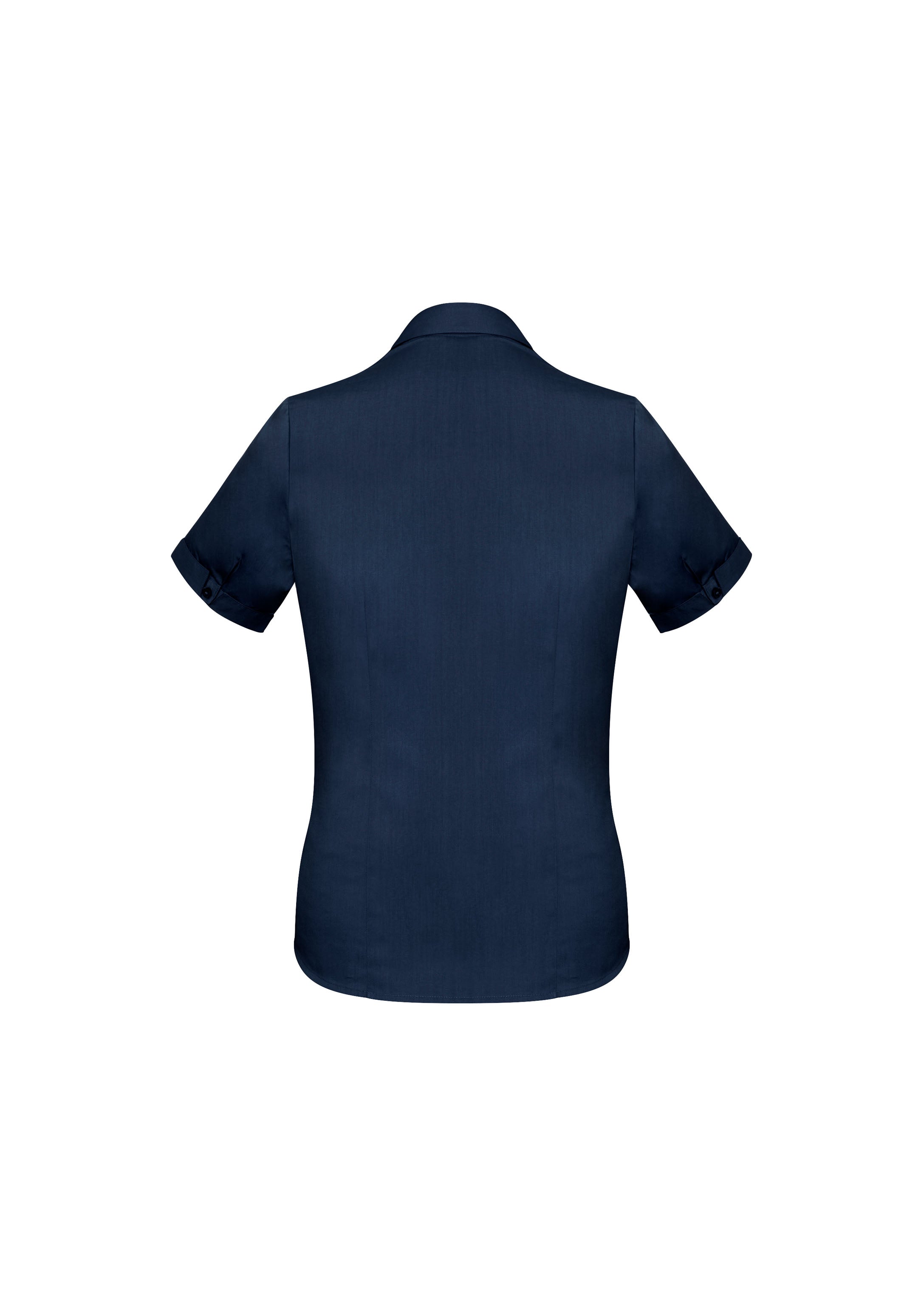 Biz Collection S770LS Monaco Womens Short Sleeve Shirt in Ink - back view