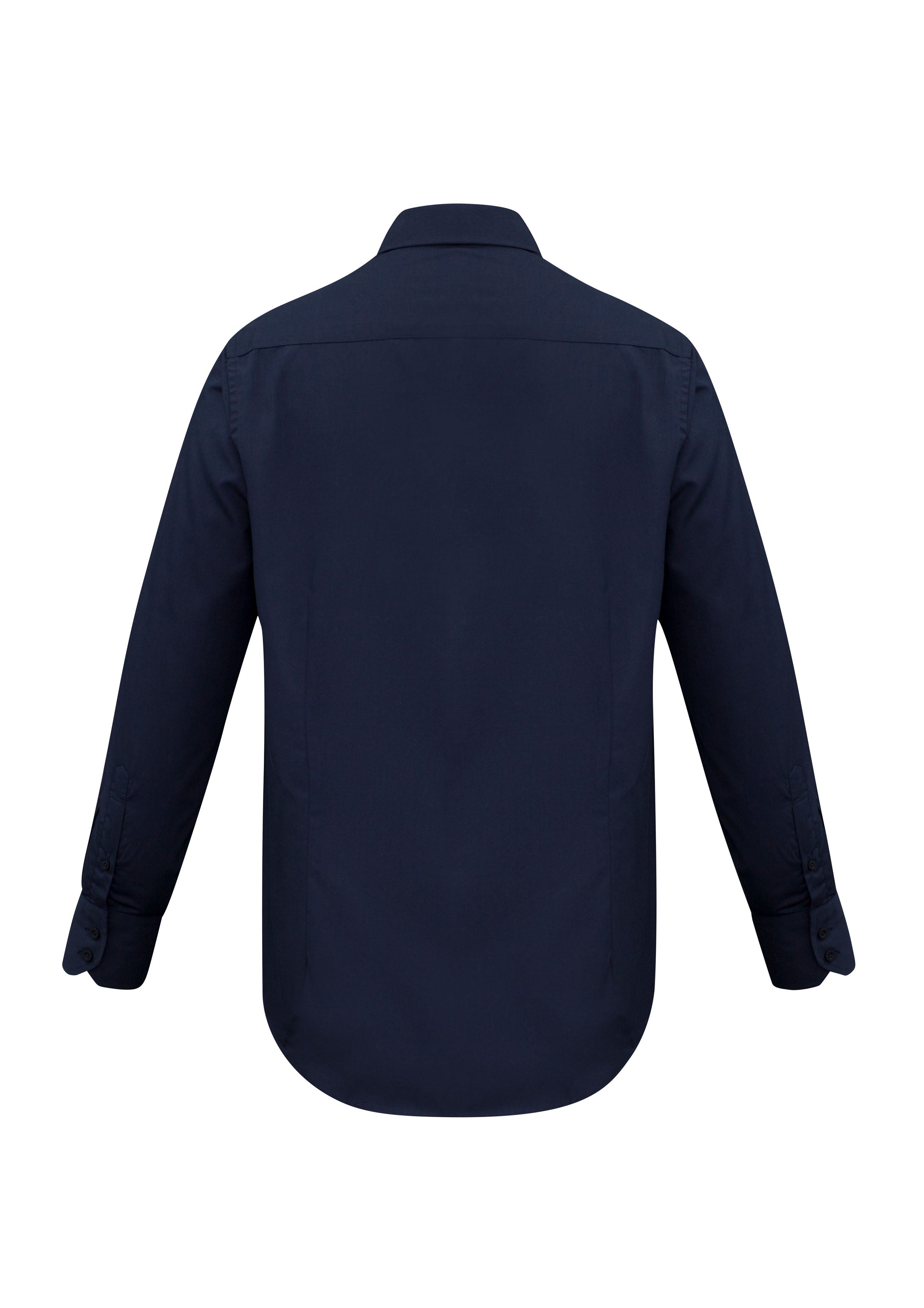 Biz Collection SH714 Metro Mens Long Sleeve Shirt in Navy - back view
