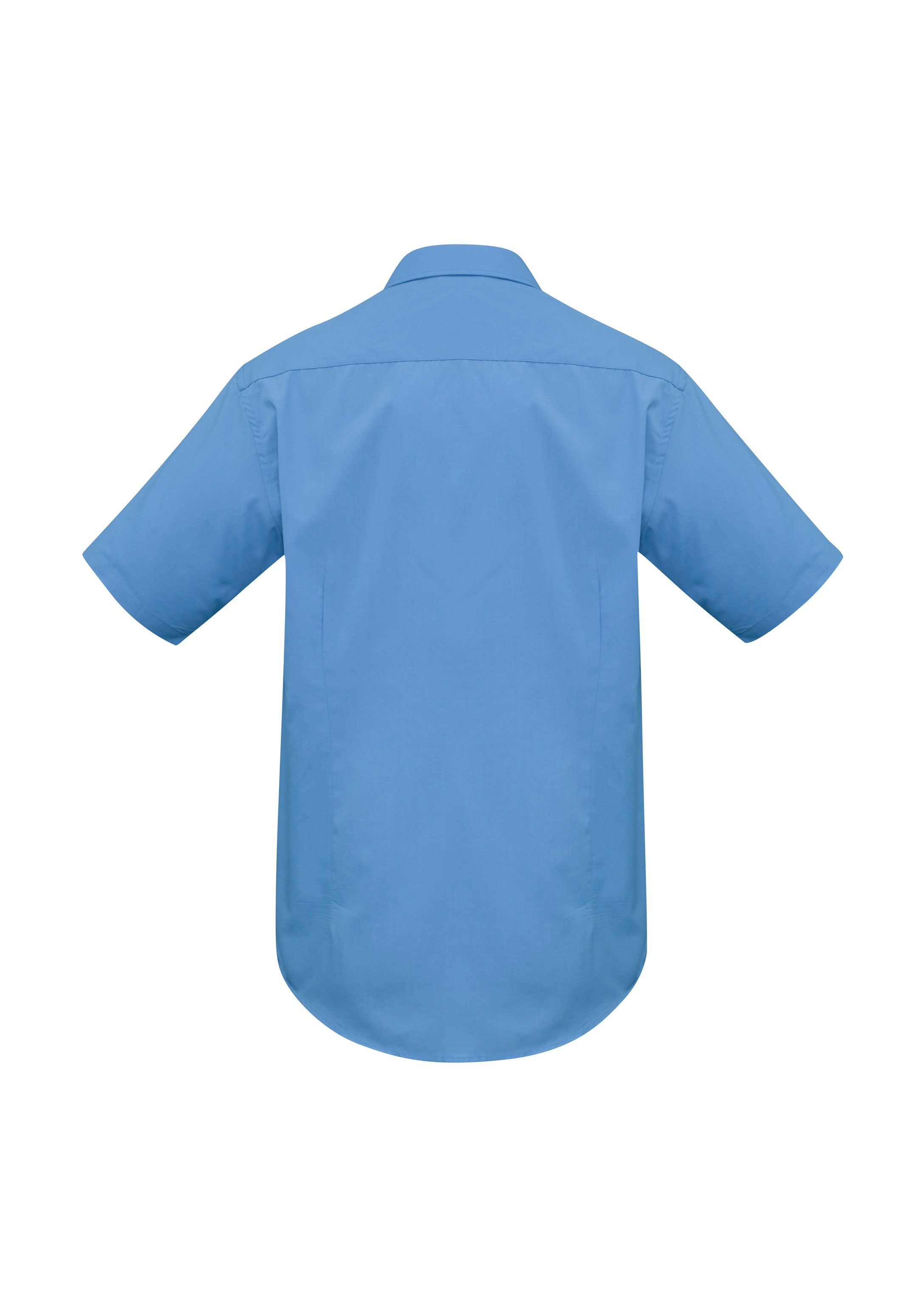 Biz Collection SH715 Metro Mens Short Sleeve Shirt in Mid Blue - back view