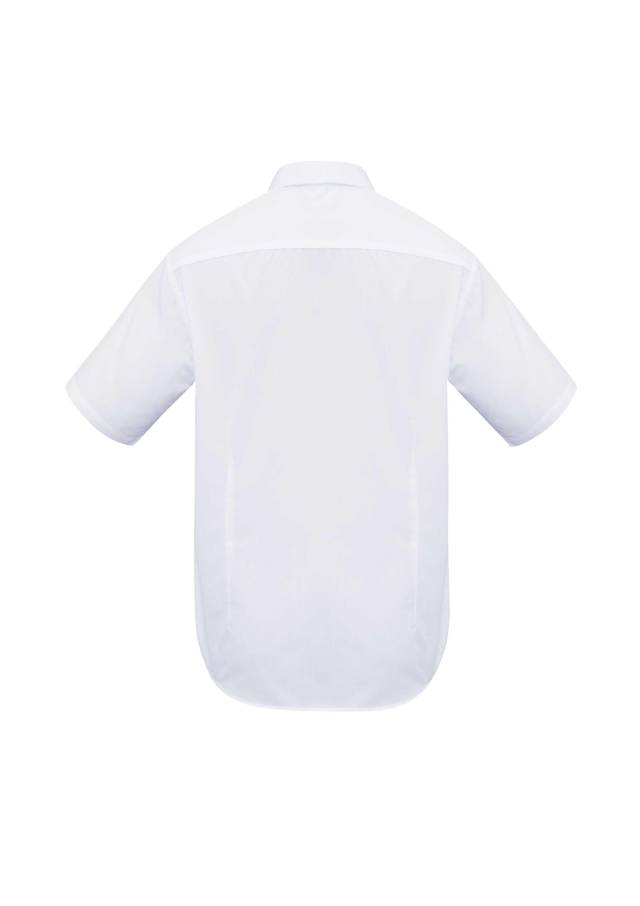Biz Collection SH715 Metro Mens Short Sleeve Shirt in White - back view