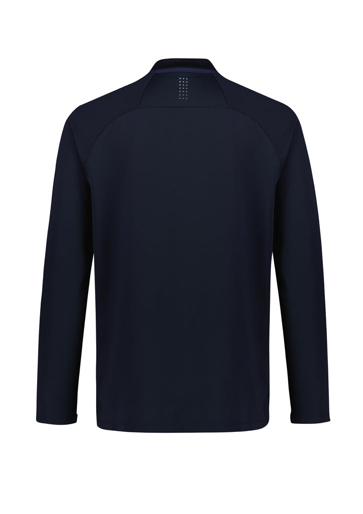 Biz Collection SW225M Balance Unisex Mid Layer Top in Navy/Sky - back view