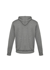 Biz Collection SW239ML Hype Mens Hoodie in Grey Marle - back view