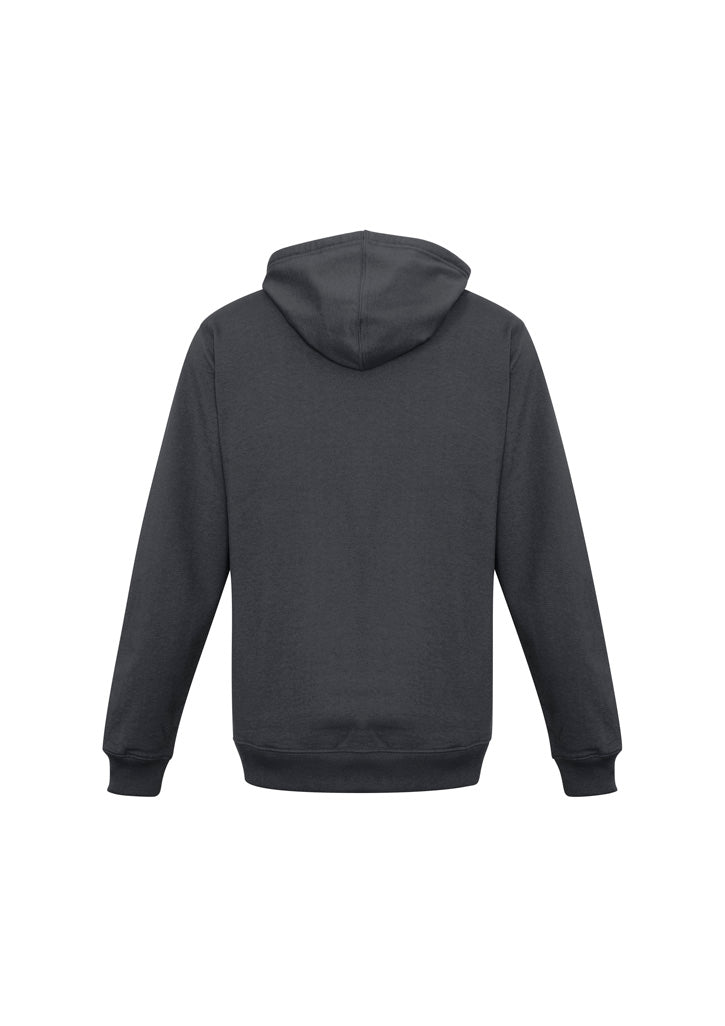 Biz Collection SW760M Crew Mens Hoodie in Charcoal - back view
