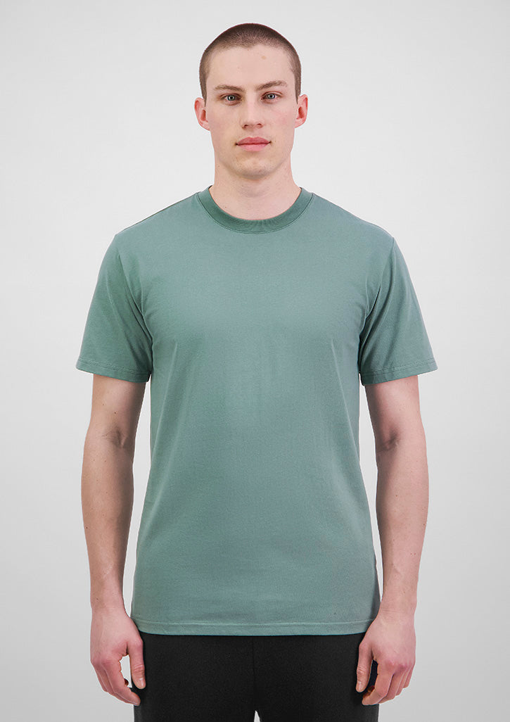 Everyday Mens Short Sleeve Tee - X2001M in Sage - model