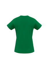 Biz Collection T10022 Ice Womens Short Sleeve Tee in Kelly Green - back view