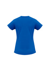 Biz Collection T10022 Ice Womens Short Sleeve Tee in Royal - back view