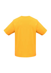 Biz Collection T10032 Ice Kids Short Sleeve Tee in Gold - back view