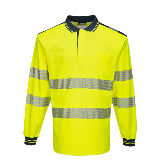 PW3 Hi-Vis Polo Shirt L/S - T184 - Portwest-0