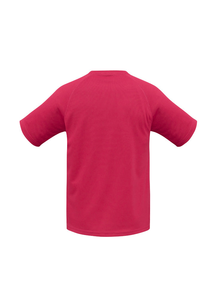 Biz Collection T301MS Sprint Mens Short Sleeve Tee in Red - back view