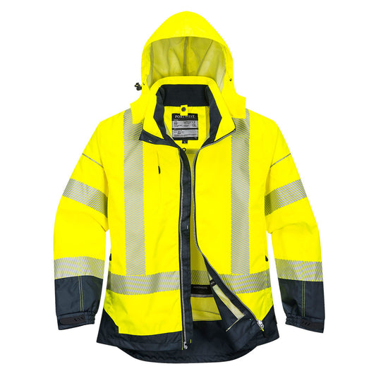 PW3 Hi-Vis Breathable Rain Jacket - T403 - Portwest-0