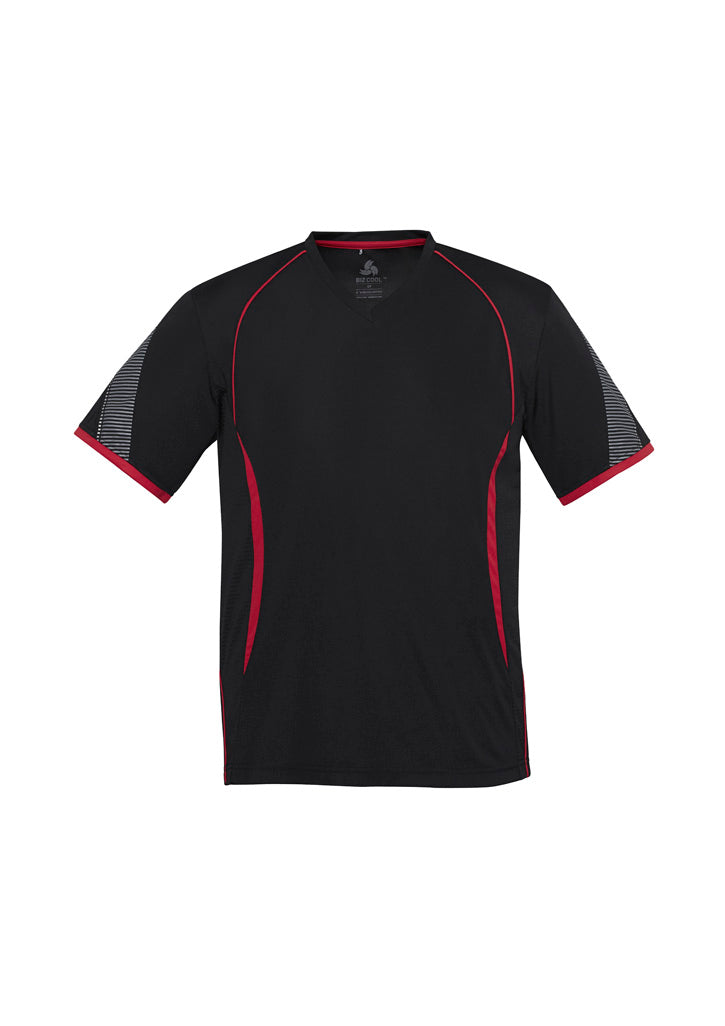 Biz Collection T406MS Razor Mens Short Sleeve Tee in Black/Red